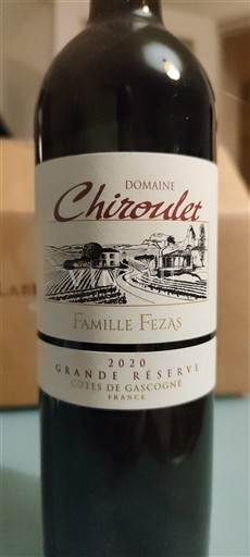 Sydvestfrankrig Côtes de Gascogne Domaine Chiroulet Grande Réserve 2020