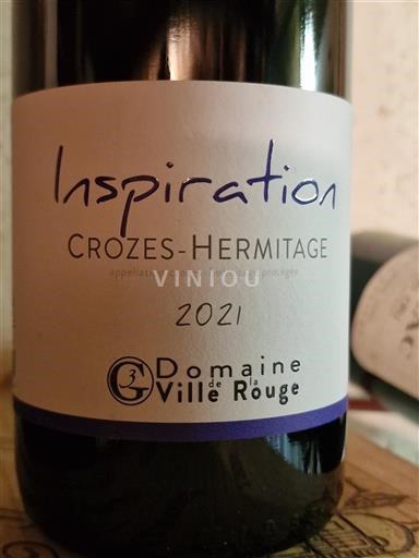 Thung lũng Rhône Crozes-hermitage Domaine Ville Rouge Inspiration 2021
