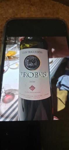 Sud-Ouest Cahors Clos Triguedina Probus 2020