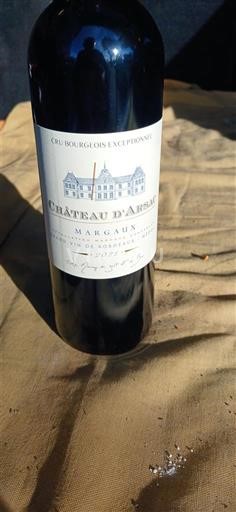Bordeaux Margaux Cru Bourgeois Exceptionnel Château Arsac Non-Vintage