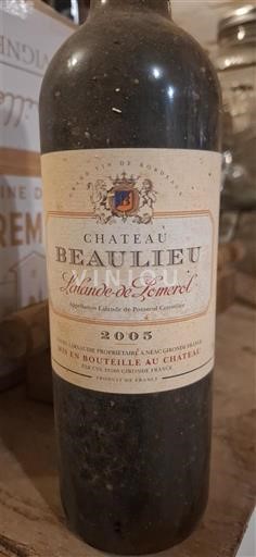 Bordeaux Lalande-de-pomerol Château Beaulieu 2005