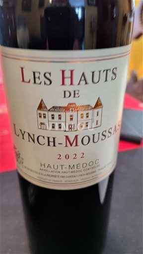Bordeaux Haut-Médoc Château Lynch-Moussas Les Hauts de Lynch-Moussas 2022