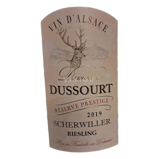 Alsasko Ryzlink Domaine Dussourt Réserve Prestige 2019