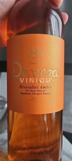Roussillon Rivesaltes Domaine Deveza Rivesaltes Ambré 2013
