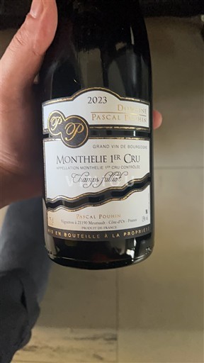 Borgonha Monthélie Premier Cru Domaine Pascal Pouffin Champs Fulliot 2023