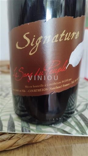 Thung lũng Rhône Côtes-du-rhône Gourtet et Fils Signature Le Sang du Peuple Không niên vụ
