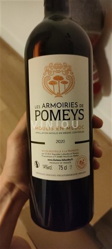 Bordeaux Moulis-en-Médoc Les Armoiries de Pomeys 2020