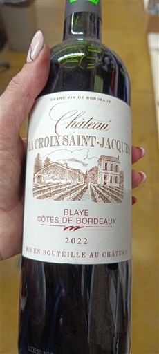 Bordéus Blaye-Côtes-de-Bordéus Château La Croix Saint-Jacques 2022