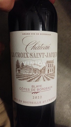 Burdeos Blaye-Côtes de Burdeos Château La Croix Saint-Jacques 2022