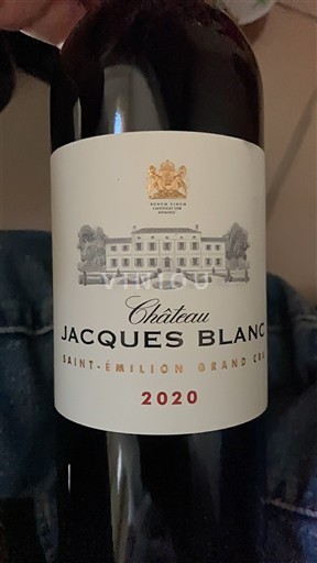 Burdeos Saint-Émilion Gran Cru Grand Cru Château Jacques Blanc 2020