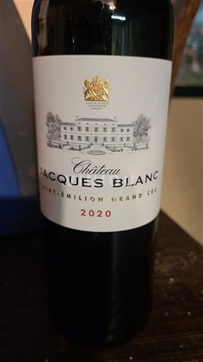 Bordeaux Saint-Émilion Grand Cru Grand Cru Château Jacques Blanc 2020