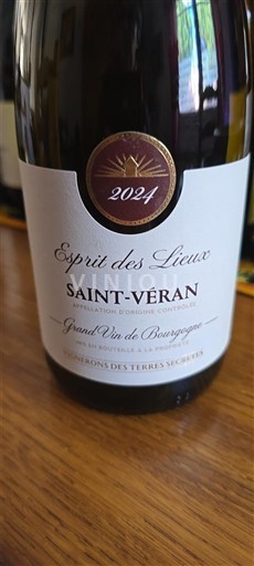 Burgundy Saint-Véran Les Vignerons des Terres Secrètes Esprit des Lieux 2024