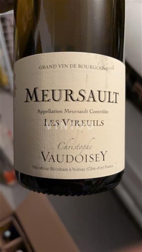 Burgundy Meursault Christophe Vaudoisey Les Vireuils 2023