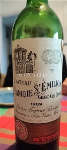 Bordeaux Saint-Émilion Grand Cru Château Laniote 1969