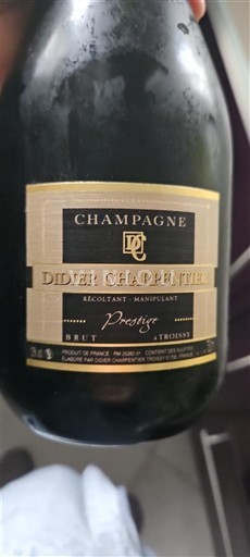 Champaña Champán Didier Chapertier Prestige Sin añada
