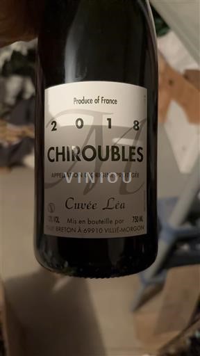 Beaujolais Chiroubles Breton Léa 2018
