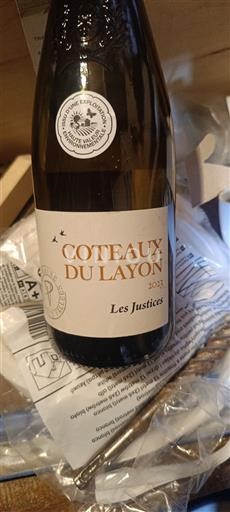 Loiredalen Coteaux-du-Layon Les Justices 2022