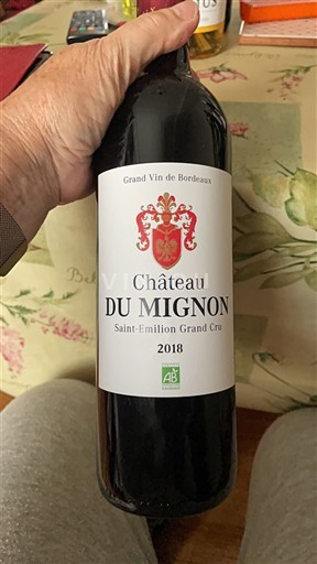 Bordeaux Saint-Émilion Grand Cru Grand Cru Château Mignon 2018