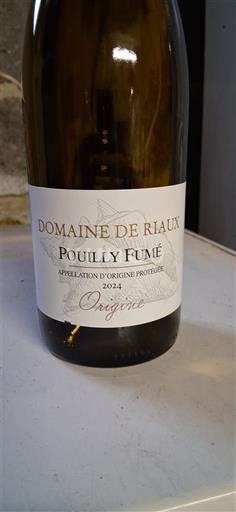 Thung lũng sông Loire Pouilly-fumé Domaine Riaux Origine 2021