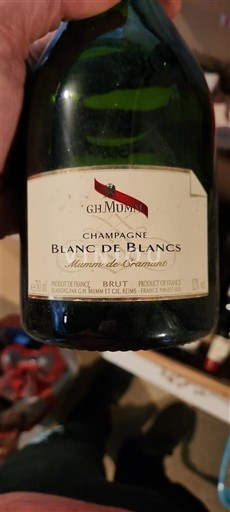 Champagne Sâm-panh GH Mumm Blanc de Blancs Mumm de Cramant 2009