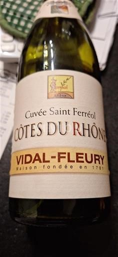 Rhône-dalen Côtes-du-Rhône Vidal-Fleury Saint Ferréol 2022