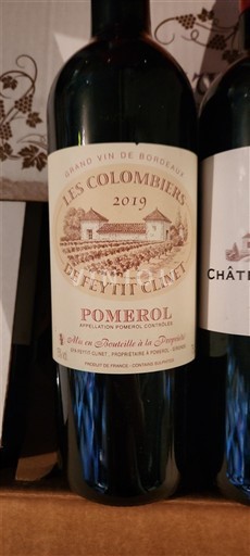 Bordeaux Pomerol Feytit Clinet Les Colombiers 2019