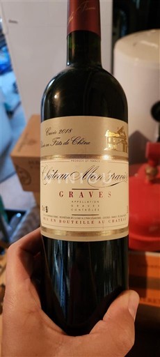 Bordeaux Graves Château Mont-Gravet Élevé en Fût de Chêne 2018