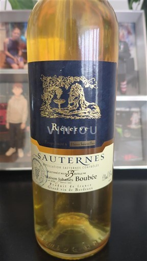 Bordeaux Sauternes Maison Johanet Boubée Réserve Không niên vụ