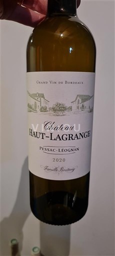 Bordeaux Pessac-Léognan Château Haut Lagrange 2020
