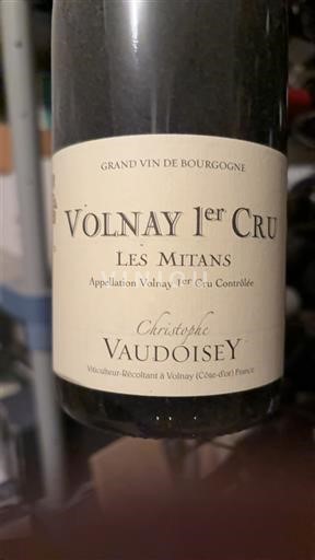 Burgundy Volnay Premier Cru Christophe Vaudoisey Les Mitans 2019