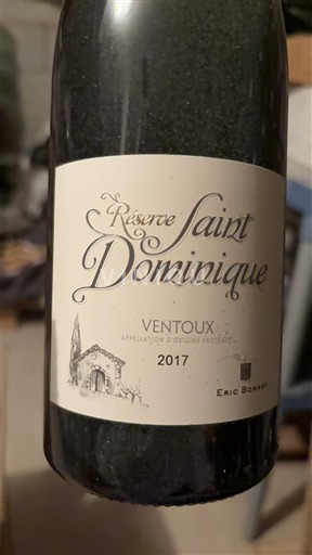 Valle del Rodano Ventoux Eric Bonnet Réserve Saint Dominique 2017