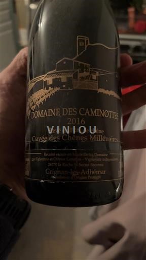 Thung lũng Rhône Grignan-les-adhémar Domaine Des Caminottes des Chênes Millénaires 2016