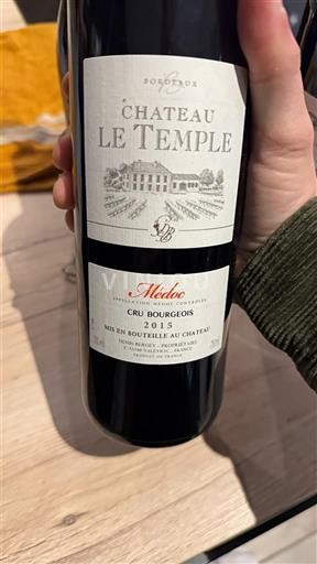Bordeaux Médoc Cru Bourgeois Château Le Temple 2015