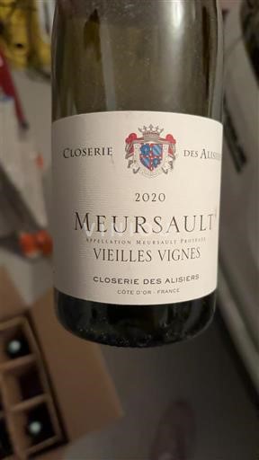 Burgundy Meursault Closerie des Alisiers Vieilles Vignes 2020