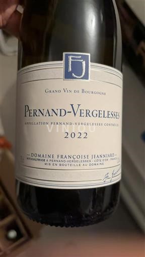 Burgundija Pernand-Vergelesses Domaine Françoise Jeanniard 2022