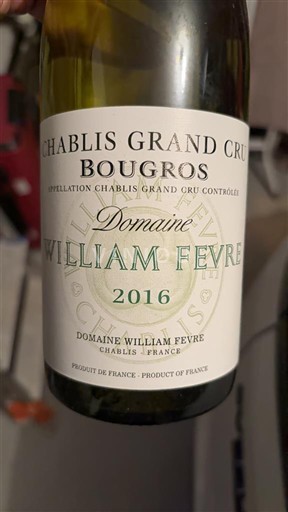 Bourgogne Chablis Grand Cru Domaine William Fèvre Bougros 2016