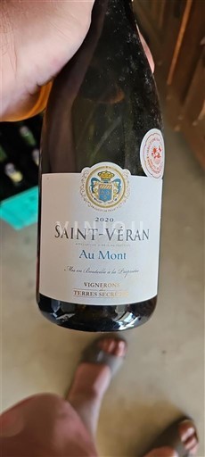 Vin Blanc sec Au Mont Vignerons des Terres Secrètes 2020 France Bourgogne Saint-Véran AOC