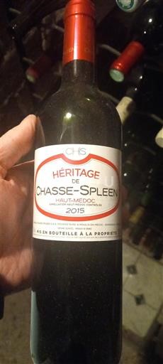 Bordeaux Haut-Médoc Chasse-Spleen Héritage de Chasse-Spleen 2015