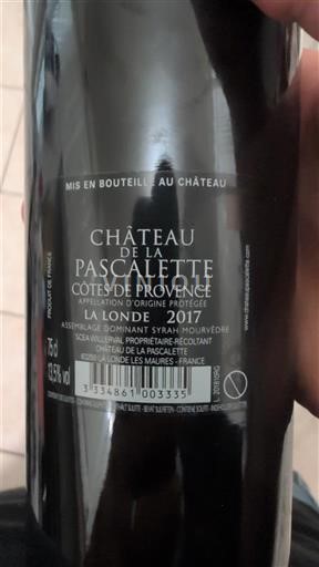 Provence Côtes-de-Provence Château La Pascalette La Londe 2017