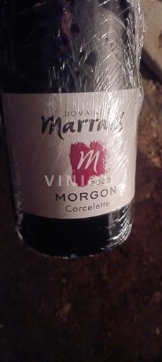 Beaujolais Morgon Domaine Marrans Corcelette 2023