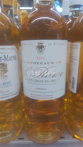 Bordeaux Sainte-Croix-Du-Mont Les Coteaux de La Reine 2021