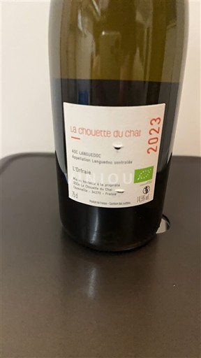Langvedok Languedoc La Chouette du Chai L'Orfraie 2023