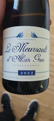 Bourgogne Meursault Domaine Alain Gras 2022