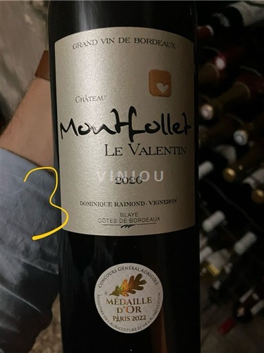 Bordeaux Blaye-côtes-de-bordeaux Château Montfollet Le Valentin 2020