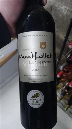 Bordeaux Blaye-Côtes-de-Bordeaux Château Montfollet Le Valentin 2020