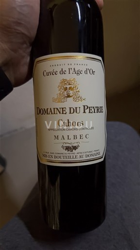 Sudoeste Cahors Domaine Peyrié de l'Âge d'Or 2022