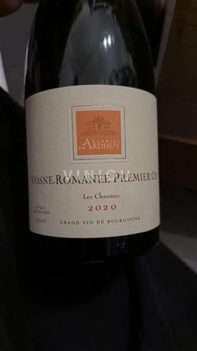 Bourgogne Vosne-romanée Premier Cru Domaine Ardhuy Les Chaumes 2020