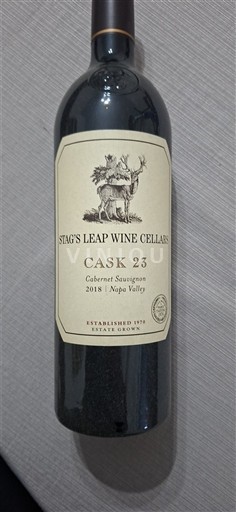 California AVAs Napa Valley Stag's Leap Wine Cellars Cask 23 2018