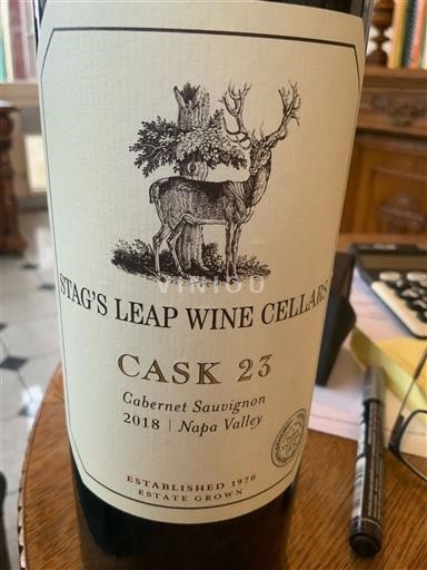 AVA californiennes Napa Valley Stag's Leap Wine Cellars Cask 23 2018