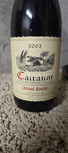 Thung lũng Rhône Cairanne Armand Bastien 2003